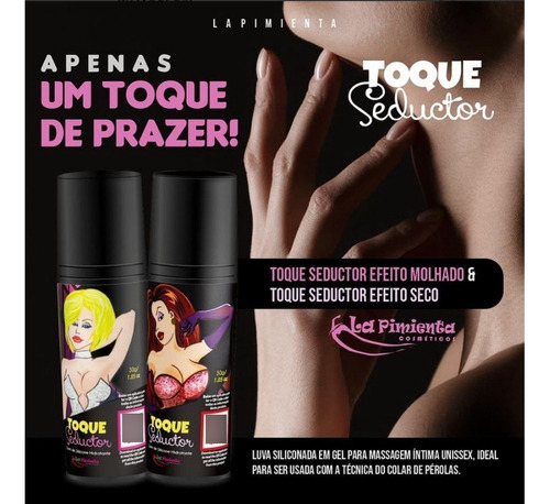 Gel Lubrificante Toque Seductor Molhado Hidratante Silicone Sabor Nenhum