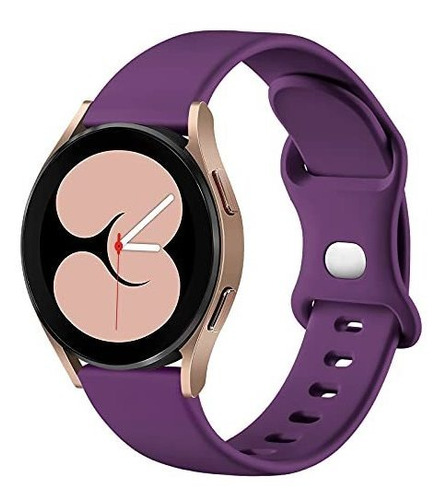 Malla De Silicona Para Samsung Watch 4 Violeta Talle L