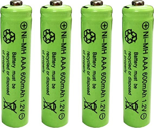 Pilas Aaa Recargables Nimh 1,2v 600 Mah