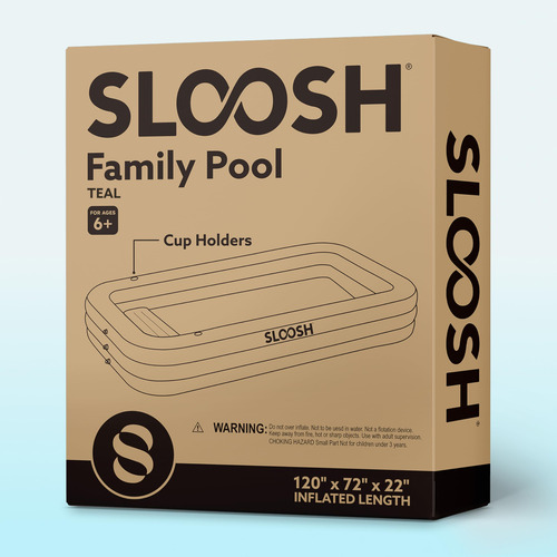 Piscina Inflable Familiar Con Asientos, 305 X 183 X 56 Cm