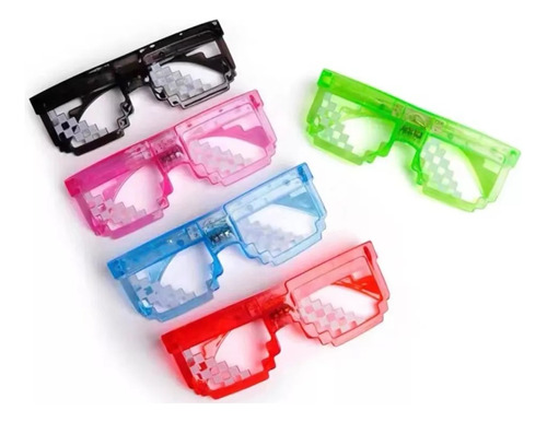 Lentes Con Luces Led Luz Cotillón Luminoso Silverled X15 