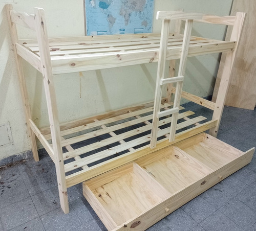 Imagen 2 de 5 de Cama Cucheta Triple Superpuesta De Pino Ahora 12 Y Ahora 18