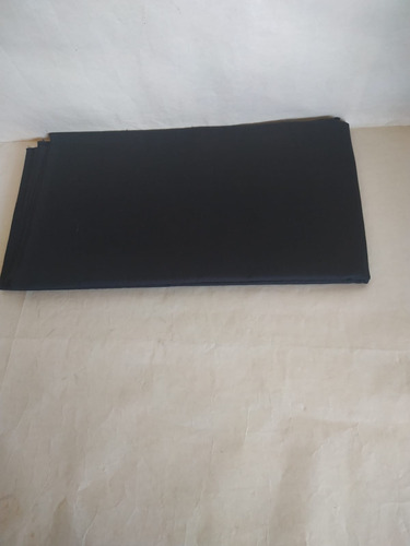 Lote De 2 Retazos Tela-negro Y Gris Claro- Sarga Verano. Negro Liso