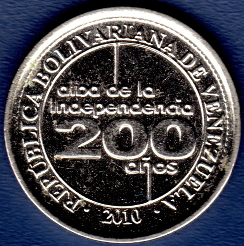 Moneda 25 Céntimos 2010 200 Años Alba De La Independencia (Usado)