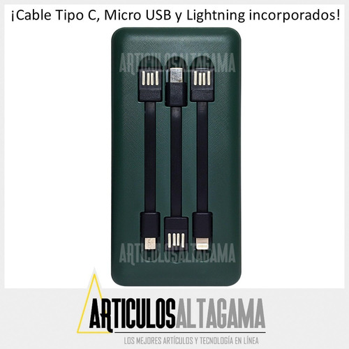 Imagen 4 de 5 de Power Bank Cargador Portatil 30000 Mah Carga Inalambrica Led