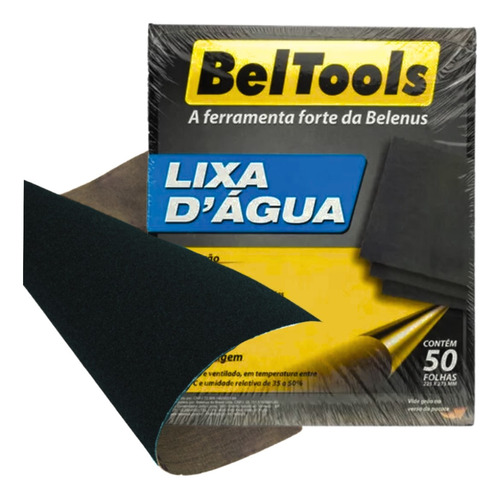 Kit C/ 50 Lixa Dagua Grão 180 Beltools