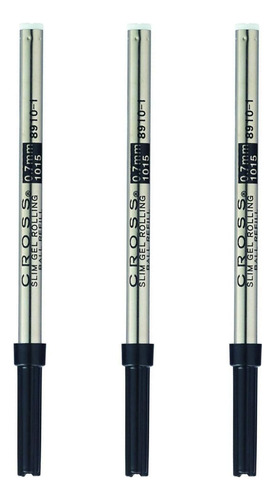 Recambio De Bolígrafo De Gel Rollerball (negro/delgado...