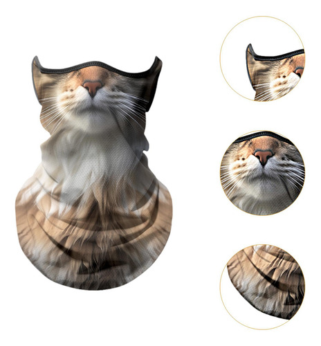 3 De Cuello Con Máscara Facial De Animales Para Gato