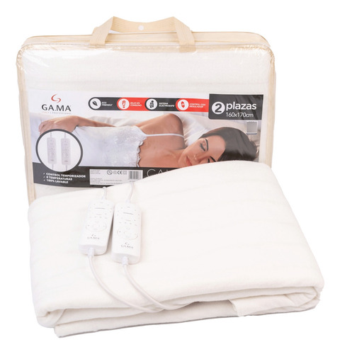 Calienta Cama Gama 2 Plazas Con 8 Temperaturas Electrosafe