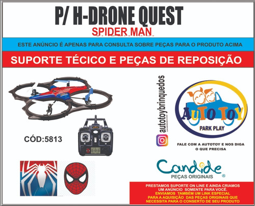 H-drone Quest 5813 -  Spiderman - Peças De Reposição