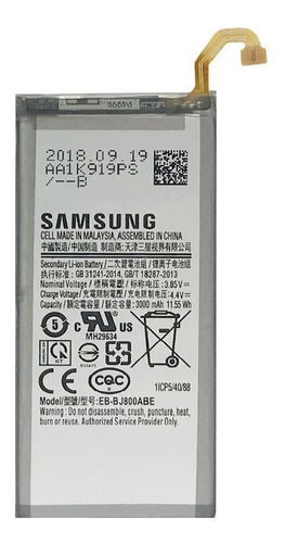 Batería Pila Samsung J6 3000mah 30días Gtía Tienda Chacao