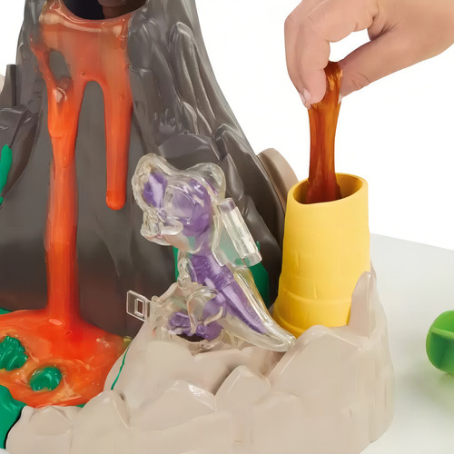 Huevos rellenos de Slime Dino Crew Lava Island, de colores Play-Doh