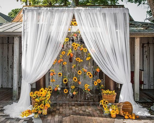 10 Flor De Girasol Decoración Eventos Fiestas Cumpleaños