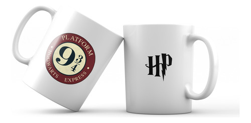 Taza Cerámica Importada 330 Harry Potter 9 34 Escudo Casas