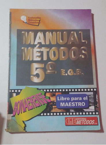 Libro Manual Metodos 5° Egb Editorial Metodos - (83)
