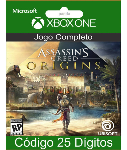 Assassin's Creed Origins Xbox One Codigo 25 Digitos Oficial 