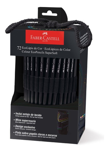 Lapices De Colores Faber-castell Supersoft X72 Estuche Tela 