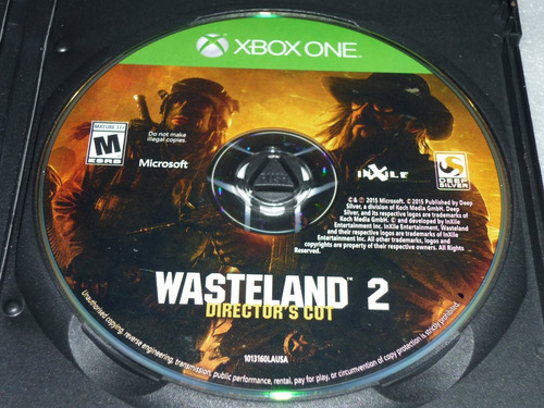 Wasteland 2 Directors Cut Xbox One Origi. Usado No Caratula