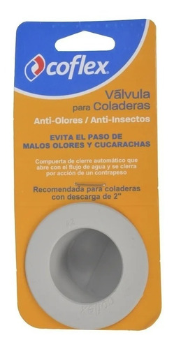 Válvula Antiolores/anticucarachas Coladera 2'' Coflex Pcb121