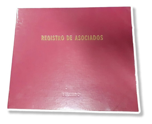 Libro Registro De Asociados Vulcano 541 T/d 1 Mano