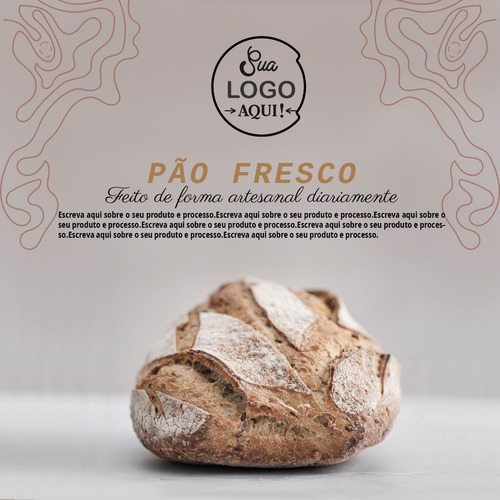 Pack 91 Artes Editáveis Padaria E Confeitaria Psd Com Brinde