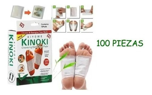 Parches Desintoxicantes Cuerpo Kinoki Con 100 Piezas Detox