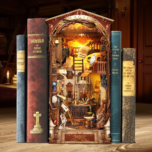 Modelo De Libro 3d Mágico De Madera Juguete Diy Regalo