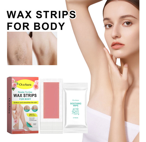 Tiras De Cera F Para Cuerpo, 20 Unidades, Para Cabello Remo