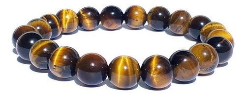 Pulseira De Pedra Olho De Tigre Natural Esfera 8 Mm-proteção