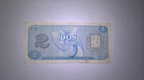 Billetes De 1 Y 2 Bolivares De 1989