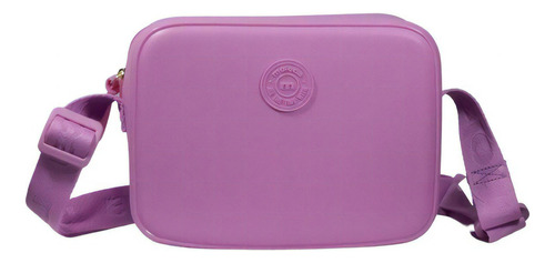 Bolsa Moleca Quadrada Transversal Colors 50007 Cor Rosa Mauve