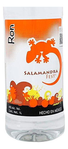 Caja De 12 Ron Salamandra Blanco Fest Pet 1 L