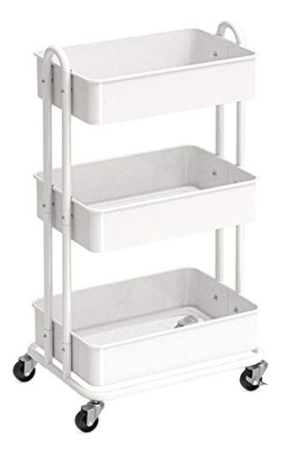 Simplehouseware Carrito Con Ruedas De Metal De 3 Niveles