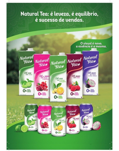 Chá Verde Natural Tea Limão 1l 12 Unidades