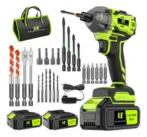 Comprar Atornillador De Impacto Inalámbrico, Taladro Electrico Sin Escobillas, Destornillador Y 2 Baterías Kilian Ethan Ke958, Herramienta Con Brocas Para Hormigón\u002F Carpintería Etc. De Calidad Profesional.