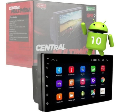 Central Kit Multimídia Android Gps Wifi Vw Up 2014 2015 2016