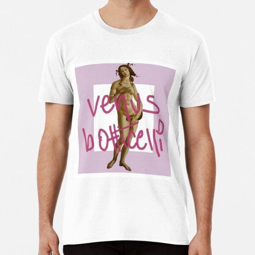 Remera Venus Boticelli Rosa Lila Moderna Ed Algodon Premium 