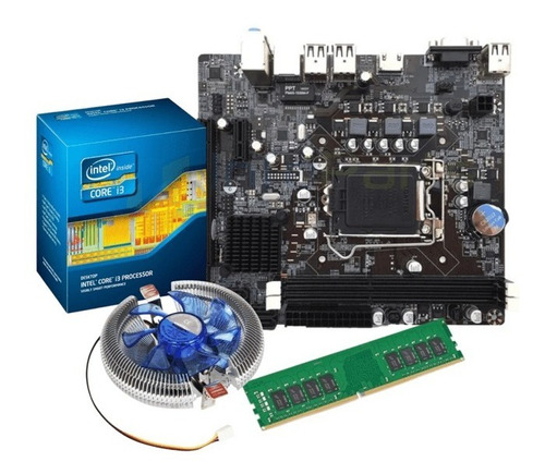 Kit Upgrade I3-3220 + Cooler+m.board H61 Gigabit+memoria 4gb