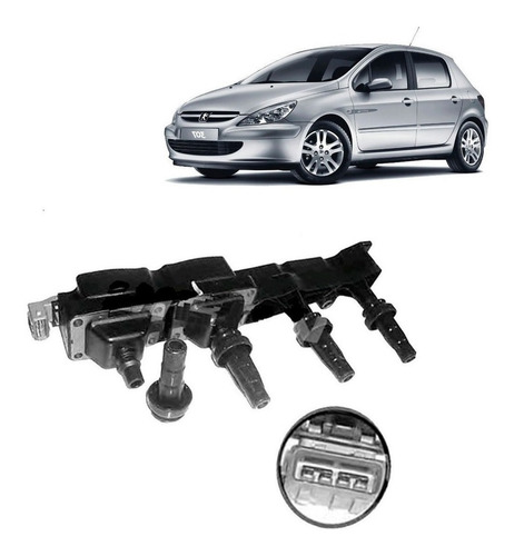 Bobina De Encendido Para Peugeot 307 1.6 16v  2007 2014