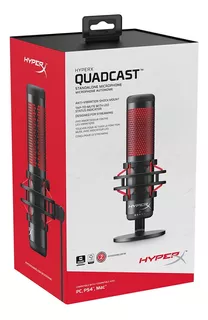 Microfono Streaming Hyper X Quadcast Bix-rd-4p5p6aan-black