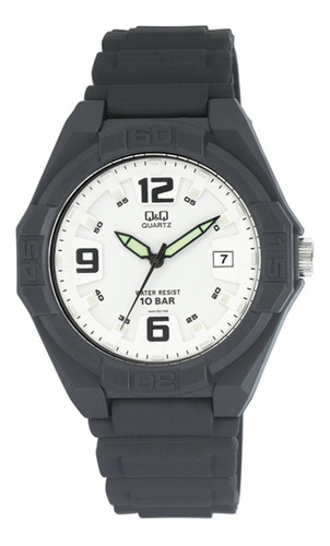 Reloj Hombre Q&q A444j Analogo Calendario Resina Wr100m