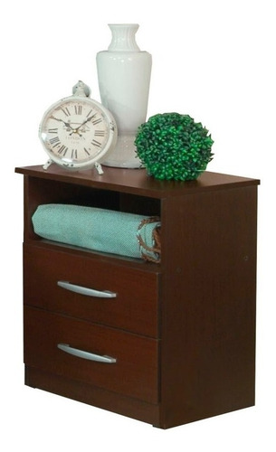 Mesa De Luz 2 Cajones 1 Estante Mosconi Express Dormitorio