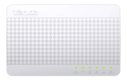 Switch S105 Tenda 5 Puertos Fast Ethernet Montaje Pared