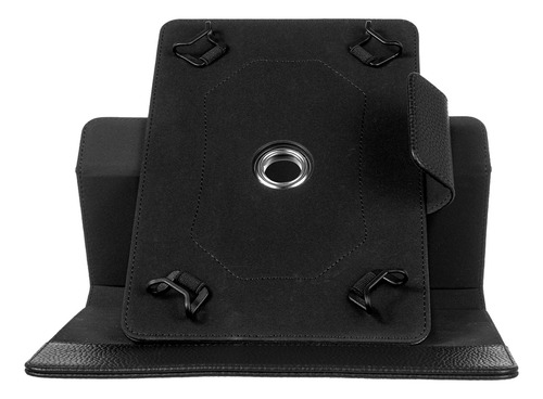 Funda Universal Grean Leaf Giratoria Para Tablet Color Negro
