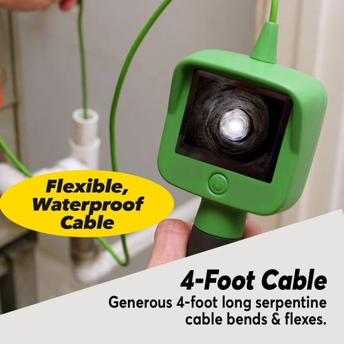 Imagem 3 de 4 de Camera De Inspecao Flexivel Luz Led Localizador De Objetos E