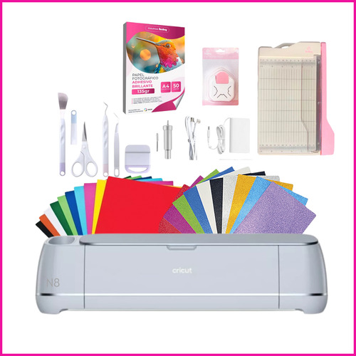 Kit Plotter Cricut Maker 3 Guillotina Insumos Herramienta N8