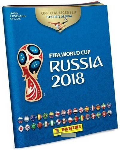 Álbum Copa Do Mundo Rússia 2018 Capa Cartão + 10 Figurinhas