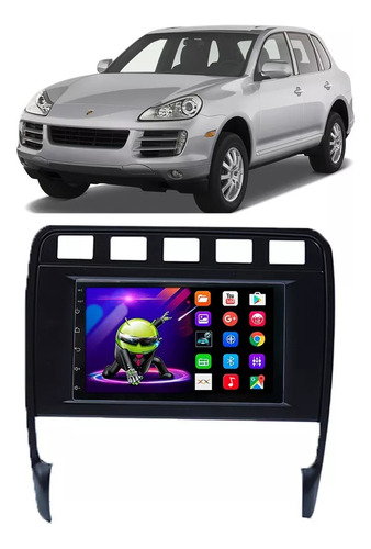 Central Multimidia Android Porsche Cayenne 2003 A 2009 Preto