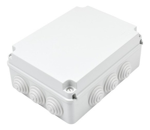 Caja Conexiones Gabinete 30 X 22 X 12 Cm Exterior 12 Entrada Color Blanco