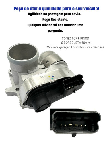 Corpo Borboleta Tbi Fiat Palio Weekend 1.0 16v 2002 2003
